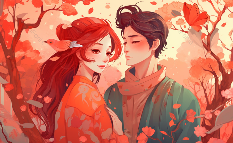 甜蜜温馨520七夕情人节插画,插画/手绘图,插画/手绘图库,插画/手绘图下载,插画/手绘